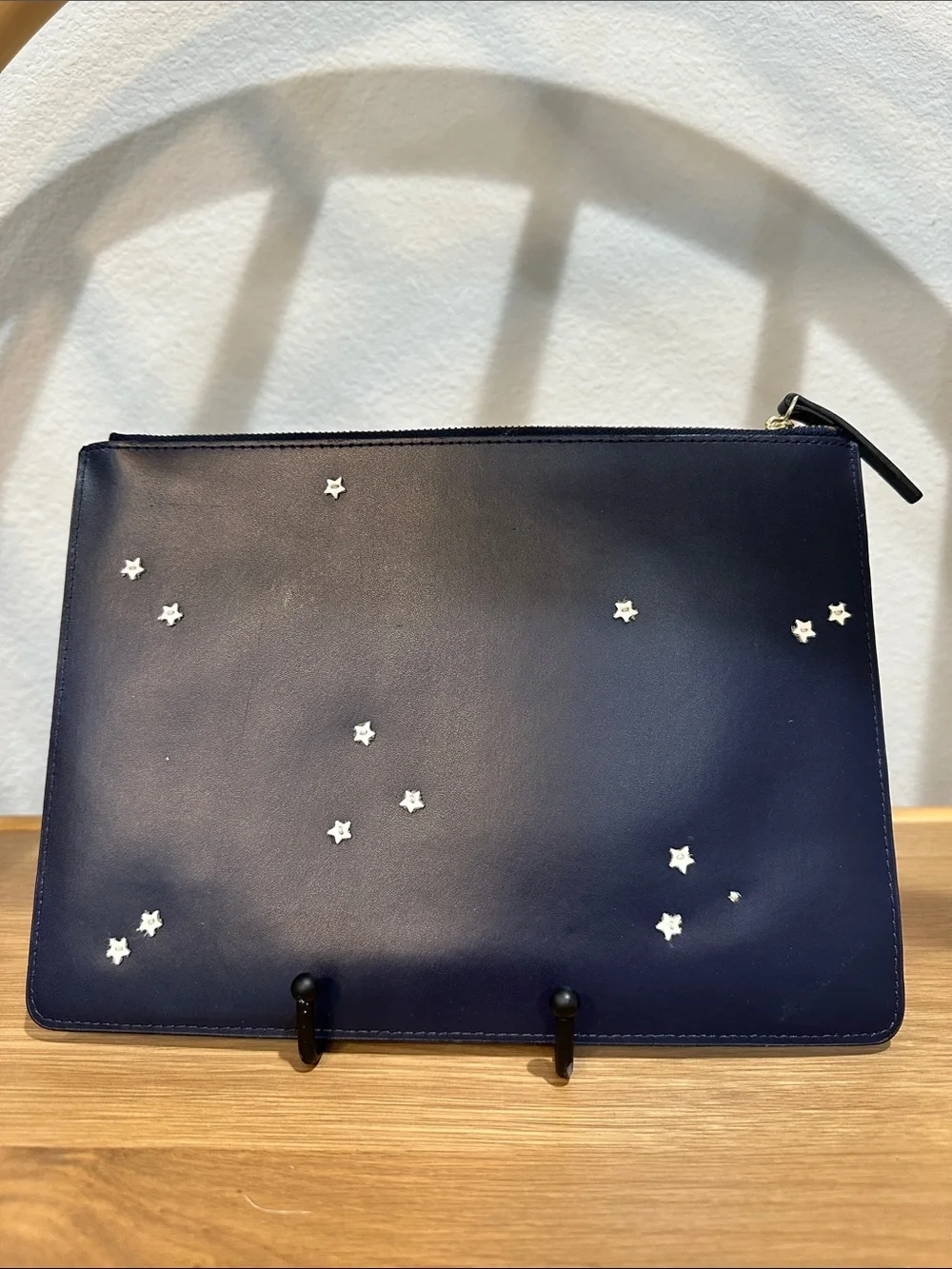 RARE kate spade Star Gia Clutch 2016 Lido Avenue Collection with Silver Moon